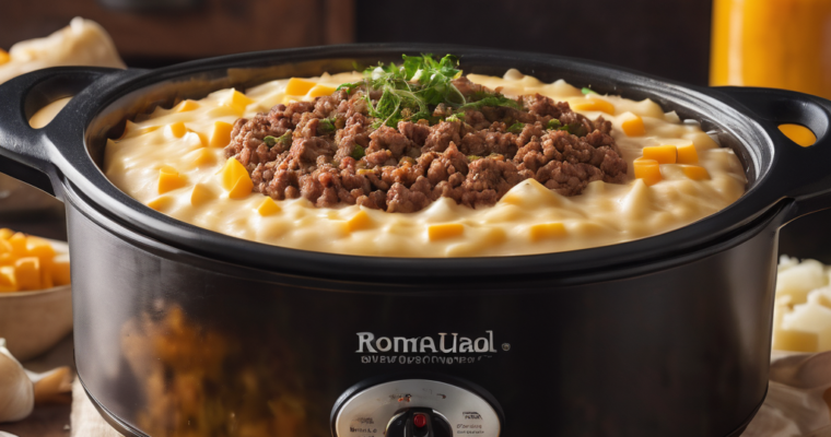 Keto Cheesy Ground Beef Crock Pot Recipe